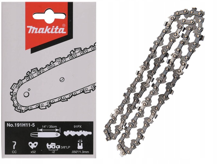 MAKITA Łańcuch tnący do pilarki łańcuch 35 cm 3/8" 1,3 mm 52 oczka