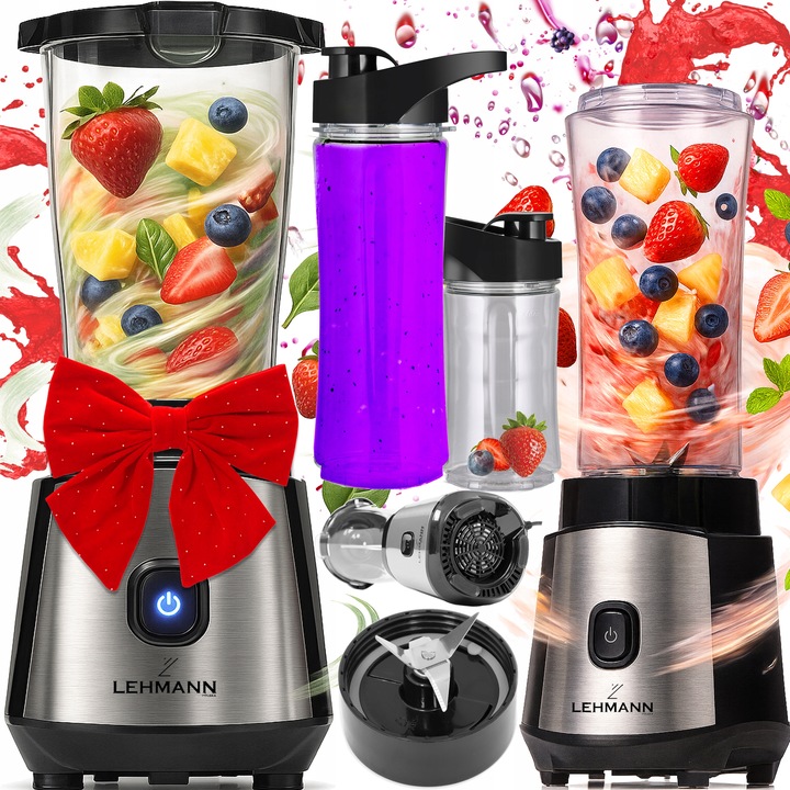 BLENDER KIELICHOWY MIKSER DO SMOOTHIE KOKTAJLI LEHMANN KRUSZY LÓD 2