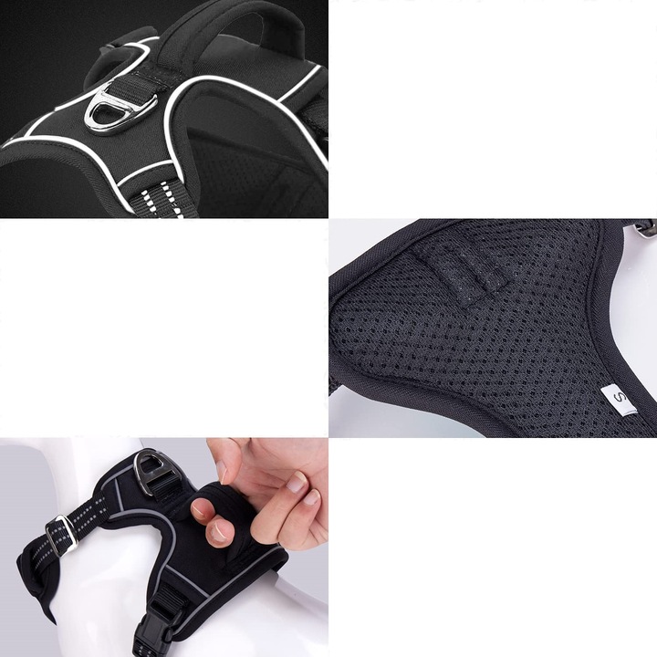 MOCNE SZELKI GUARD dla psa ALASKA odblask red M