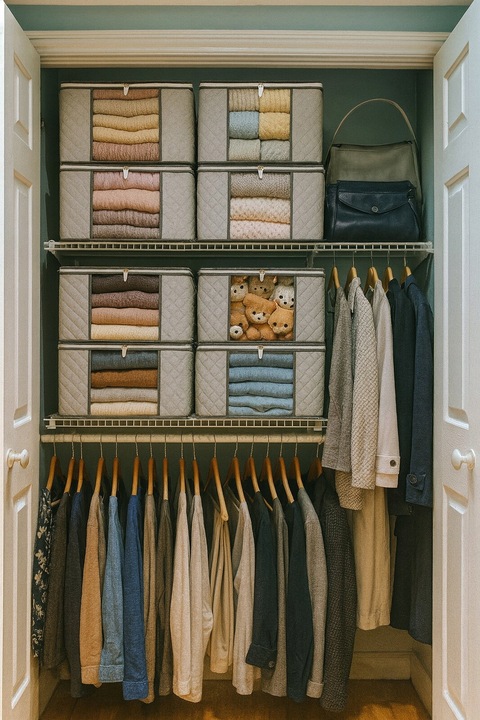 Organizer NA UBRANIA Pojemnik Na POŚCIEL KOŁDRĘ KOCE Pokrowiec XXL 84L