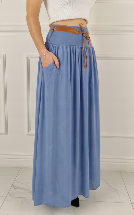 ZWIEWNA DŁUGA SPÓDNICA MAXI DO KOSTEK BOHO DAMSKA