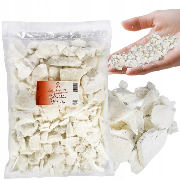 Wosk Sojowy Naturalny EKO Do Świec Sojowych 1 kg Świecarzpl