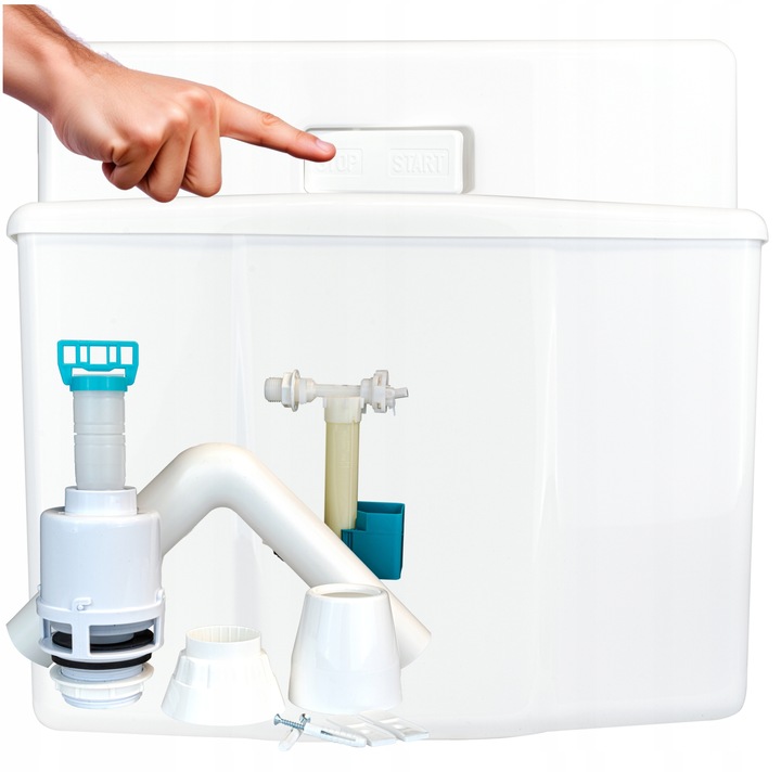 SPŁUCZKA do WC DOLNOPŁUK START STOP KOMPAKT Zawór Spustowy i Napełniający