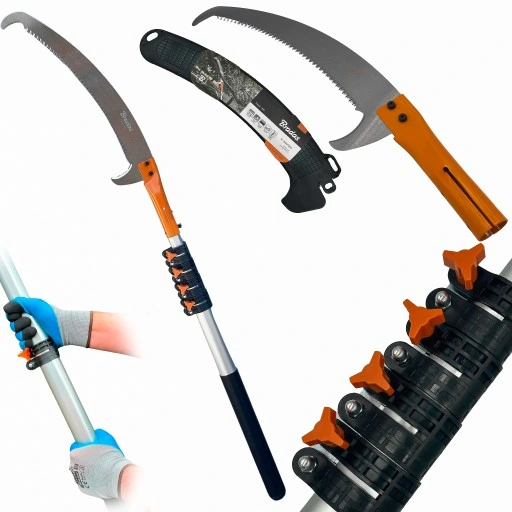 Piła z hakiem teleskopowym do cięcia gałęzi i drewna 5,5m KT-V1501-550