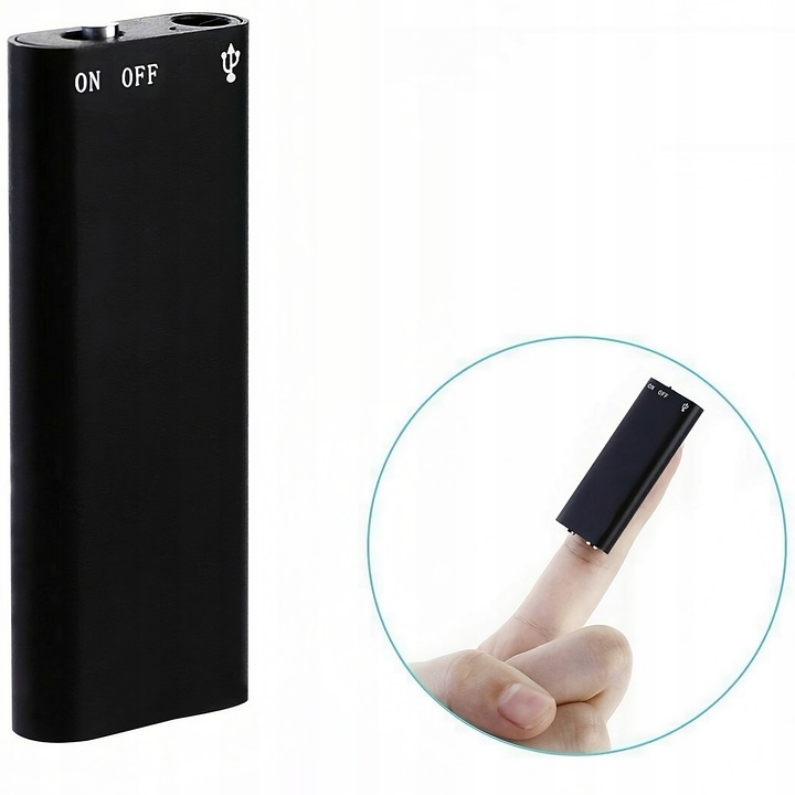 MINI DYKTAFON SZPIEGOWSKI PODSŁUCH DETEKCJA 16 GB