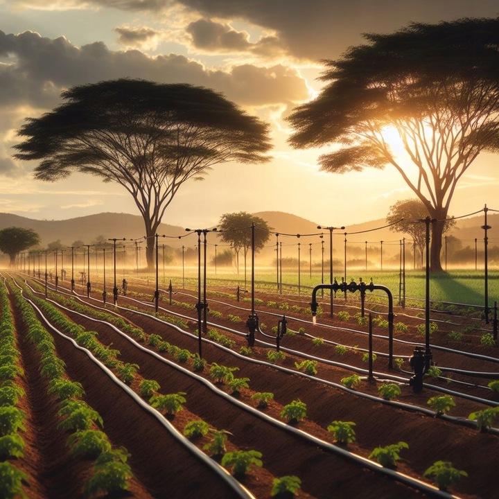 ZESTAW LINIA kroplująca Z KOMPENSACJĄ wąż ogrodu NAWODNIENIE 100M SET4