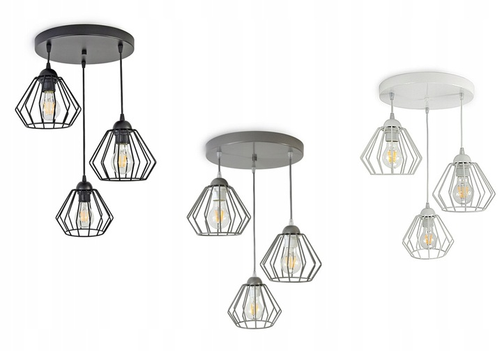 LAMPA WISZĄCA SUFITOWA ŻYRANDOL BRYLANT LED 724-E3