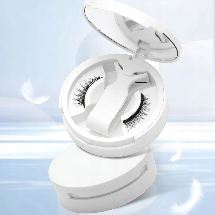 Rzęsy Magnetyczne Sztuczne DŁUGIE GĘSTE Zestaw 2w1 + Aplikator BEZ