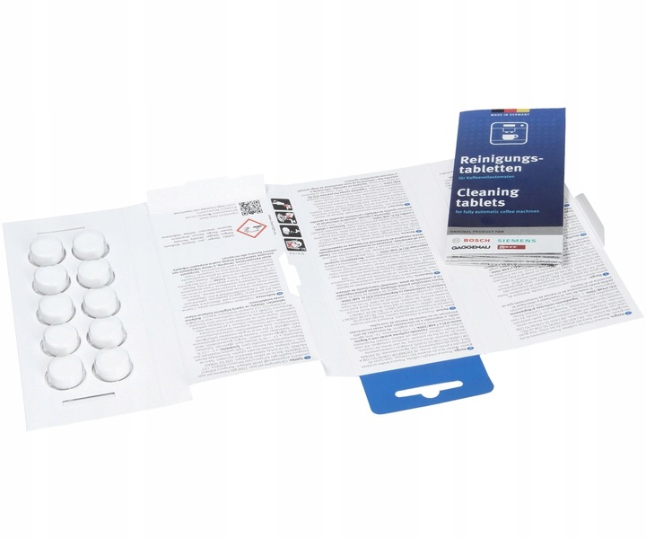 ORYGINALNE TABLETKI czyszczące ekspresów SIEMENS | 10szt TZ60001