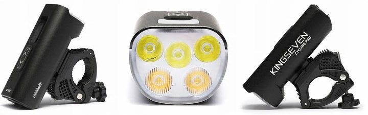 Mocna Lampka ROWEROWA Światło LED przód + tył 2000lm latarka 10000mAh ROWER