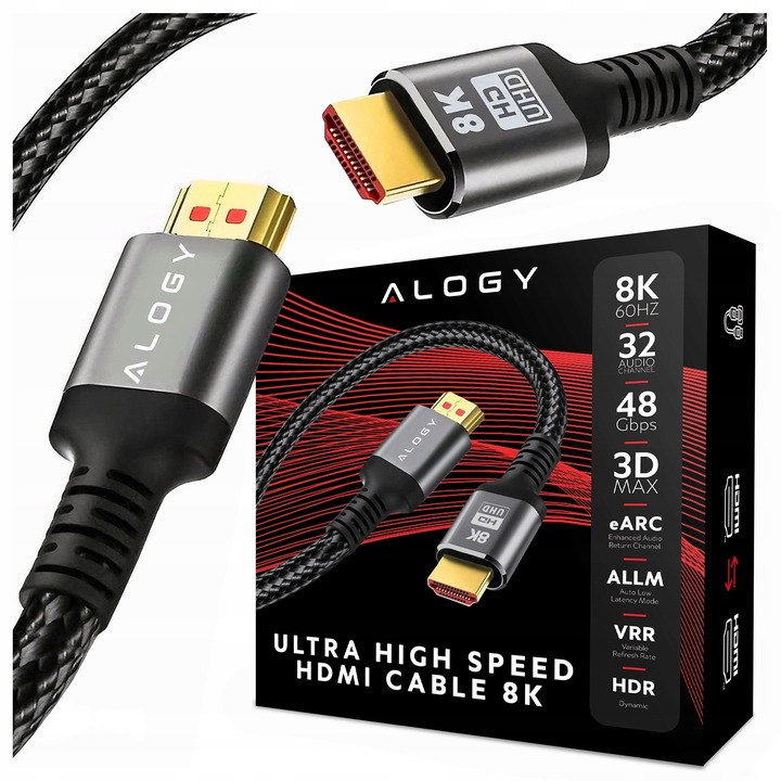 Kabel HDMI 2.1 PREMIUM ULTRA High Speed 8K/60HZ 4K/120HZ 15m 1500cm