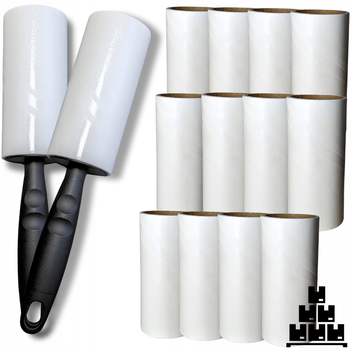 14 x ROLKA ROLKI DO CZYSZCZENIA UBRAŃ włosów sierści 840 listków SILNY KLEJ