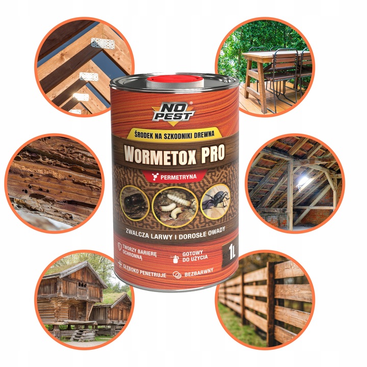 ŚRODEK PREPARAT NA KORNIKI SZKODNIKI DREWNA NO PEST IMPREGNAT