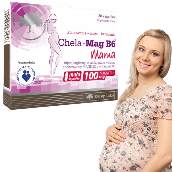 OLIMP Chela-Mag B6 Mama magnez i witamina B6 Suplement diety 30 kapsułek