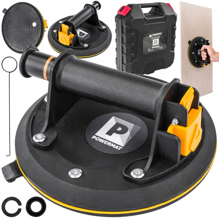 PRZYSSAWKA PRÓŻNIOWA DO PŁYTEK UCHWYT Z POMPKĄ GLAZURY SZYB 190 KG 200