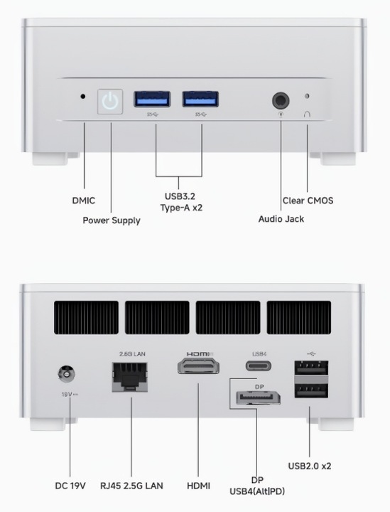 Mini komputer PC RYZEN 7 8745H 32GB DDR5 1TB M.2 / RADEON 780M Windows 11
