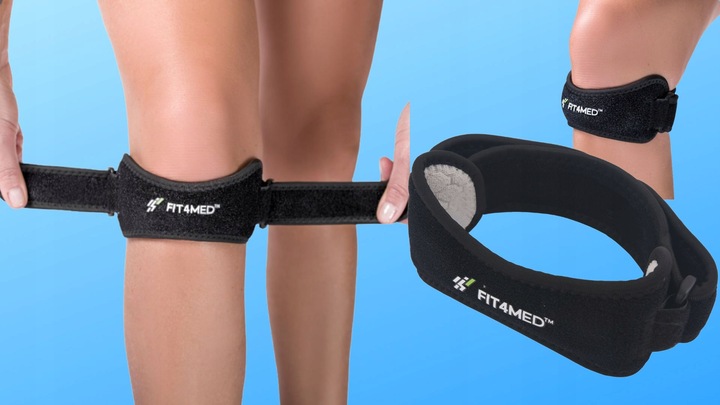 ORTEZA OPASKA PODRZEPKOWA STABILIZATOR RZEPKI GEL WKŁADKA NA URAZ WYGODNA