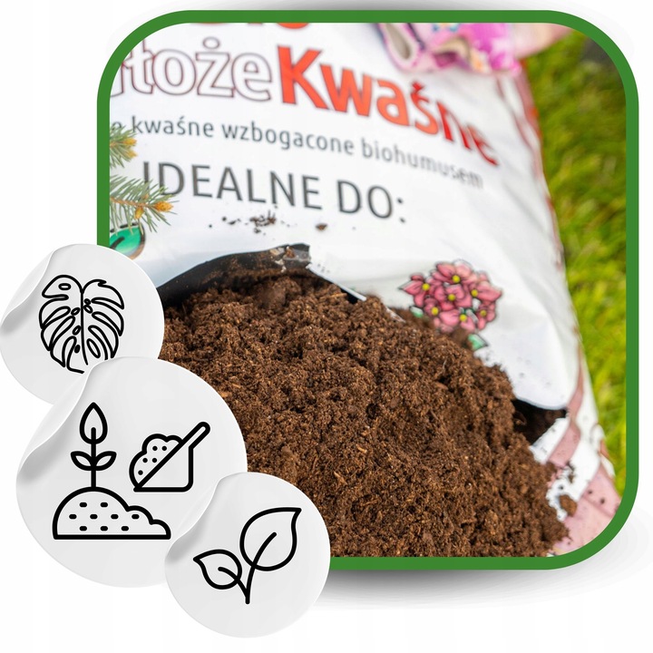 Torf Kwaśny Podłoże z EKO Nawozem BORÓWKA IGLAKI