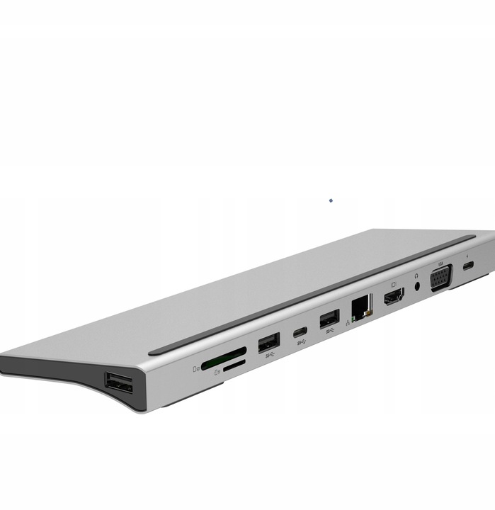 HUB USB-C 11w1 HDMI LAN VGA RJ45 SD STACJA DOKUJĄCA Macbook Pro Air M1 M2
