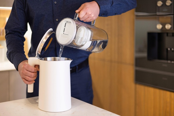 Dzbanek filtrujący szklany Wessper D2 Borosilicate 3l biały + 1x filtr