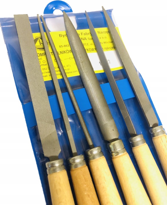 BEFANA Zestaw pilników do metalu kluczykowe Polski