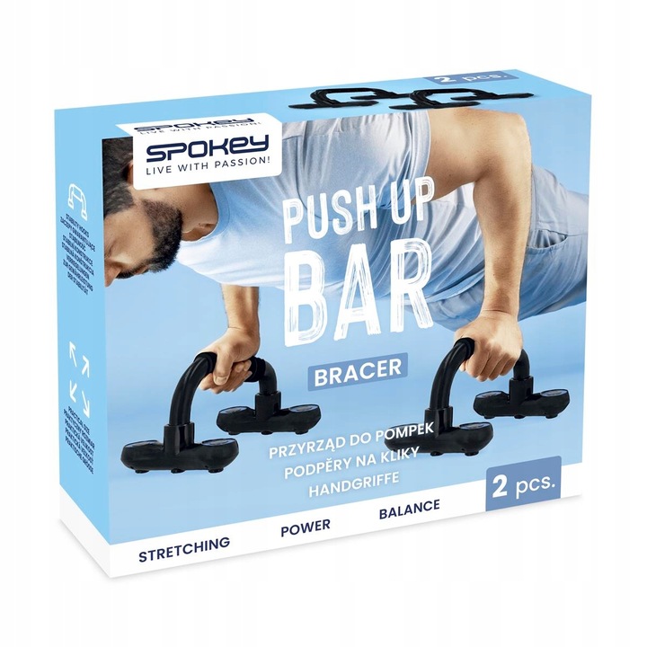 Uchwyty do pompek BRACER antypoślizgowe trening