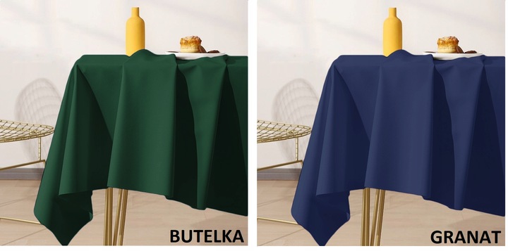 OBRUS GŁADKI ETHERAL MATOWY GRUBY 140x180 KOLORY