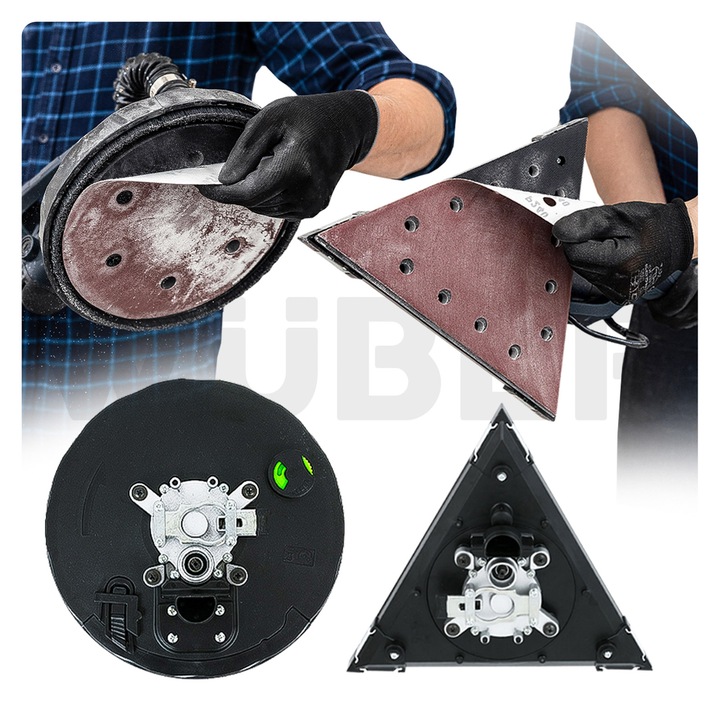 SZLIFIERKA ŻYRAFA DO GIPSU GŁADZI TYNKU LED DWIE GŁOWICE PAPIER X24