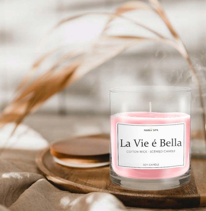 Möller SPA LA VIE EST BELLE SOJOWA NATURAL ŚWIECZKA ZAPACHOWA ZAPACH PERFUM