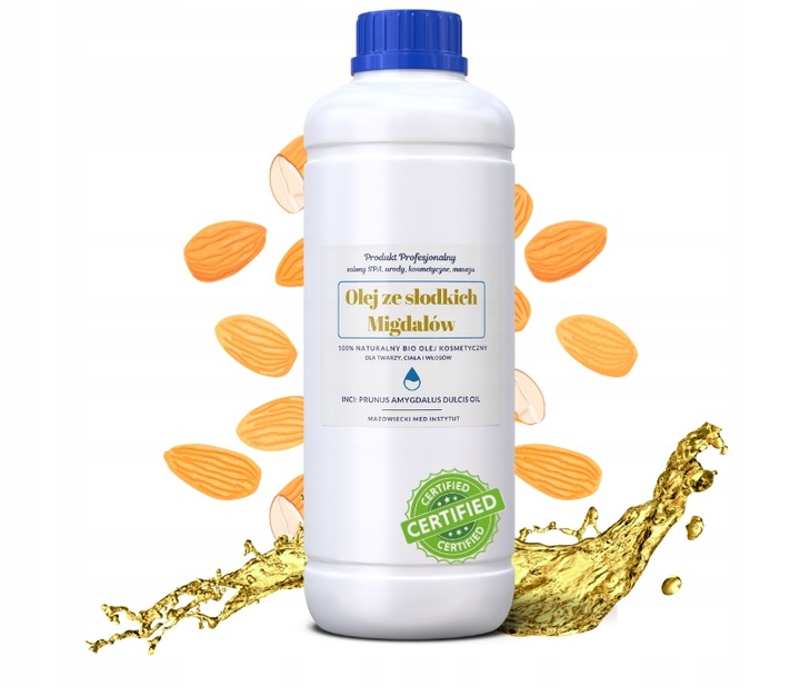 Olej ze słodkich migdałów 1l KOSMETYCZNY