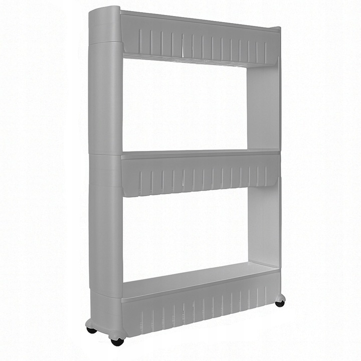 SZAFKA NA KÓŁKACH SKŁADANA WĄSKA PÓŁKA KUCHENNA ŁAZIENKOWA REGAŁ MOBILNY