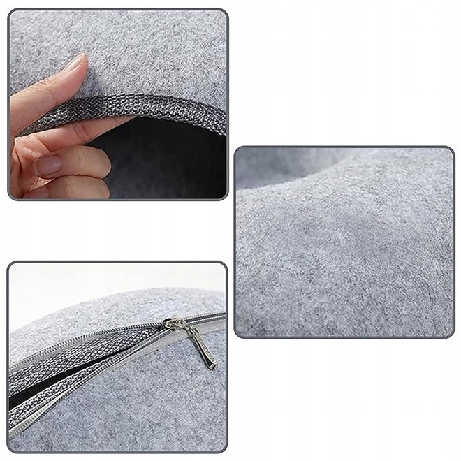 Legowisko Dla Kota Dwuczęściowe Okrągłe Donut Tunel Budka Domek 50 x 50 cm