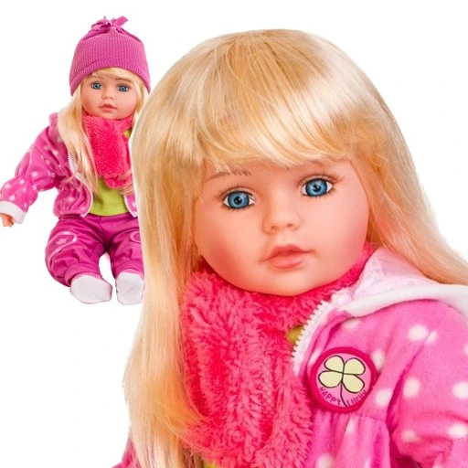 DUŻA LALKA DORIS MÓWI ŚPIEWA PO POLSKU BOBAS 60 cm