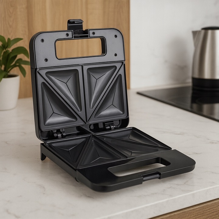 TOSTER OPIEKACZ DO KANAPEK TOSTÓW SANDWICH 1000W NIEPRZYWIERAJĄCA