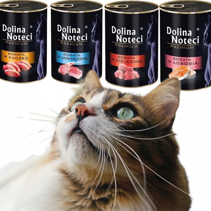 Dolina Noteci dla kota karma mokra puszka KOT mix 4 smaków bez zbóż