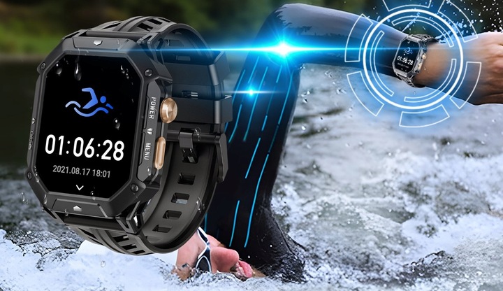 CUBOT X1 AMOLED SMARTWATCH ZEGAREK BAROMETR PULS ROZMOWY TEL 100 DNI