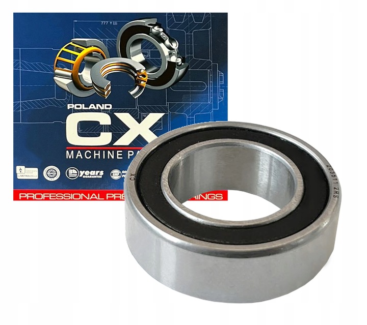 ŁOŻYSKO KULKOWE 203511 PROSTE JEDNORZĘDOWE 20x35x11 DO TACZKI