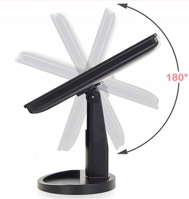 PODŚWIETLANE LUSTERKO KOSMETYCZNE DO MAKIJAŻU LED