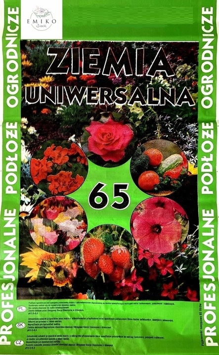 ZIEMIA UNIWERSALNA Do KWIATÓW warzyw OGRODOWA 65L Z NAWOZEM wysiew