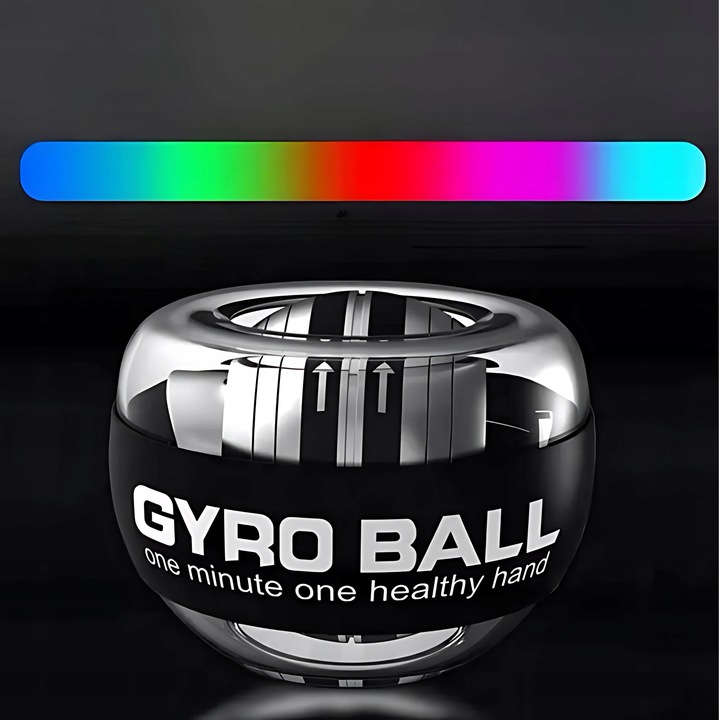 Powerball Kula Żyroskopowa Licznik LED do ćwiczeń nadgarstka Ściskacz RGB