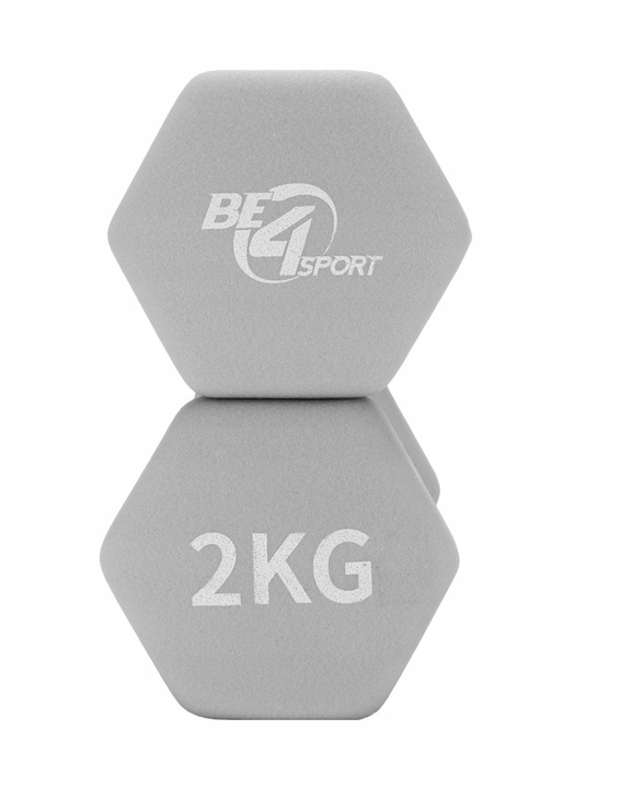 Zestaw Hantli Ciężarki Hantle Neoprenowe Żeliwne do Ćwiczeń 2x 2kg PREZENT