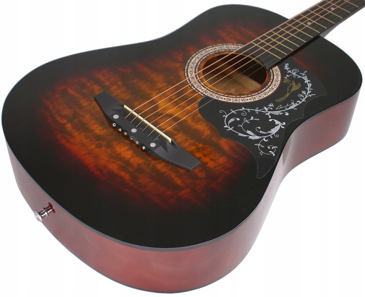 GITARA AKUSTYCZNA ZESTAW DLA POCZĄTKUJĄCYCH 81/P