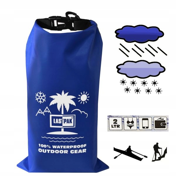 WOREK Wodoodporny 2L Wodoszczelny Torba 4 sztuki