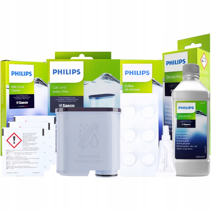 Zestaw do czyszczenia ekspresu Saeco Philips Latte GO - odkamieniacz