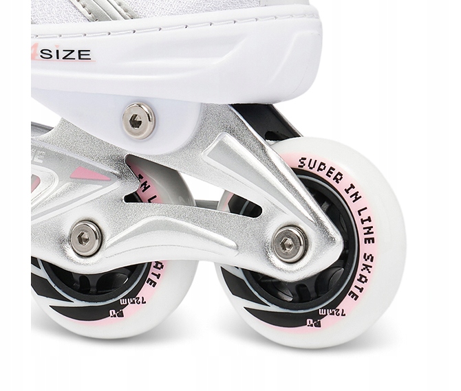 Rolki Regulowane RAVEN Pulse White/Pink 37-40