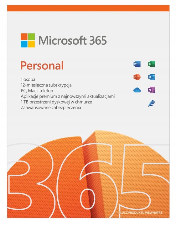Microsoft 365 Personal PL 1Y 1U Win/Mac QQ2-01434