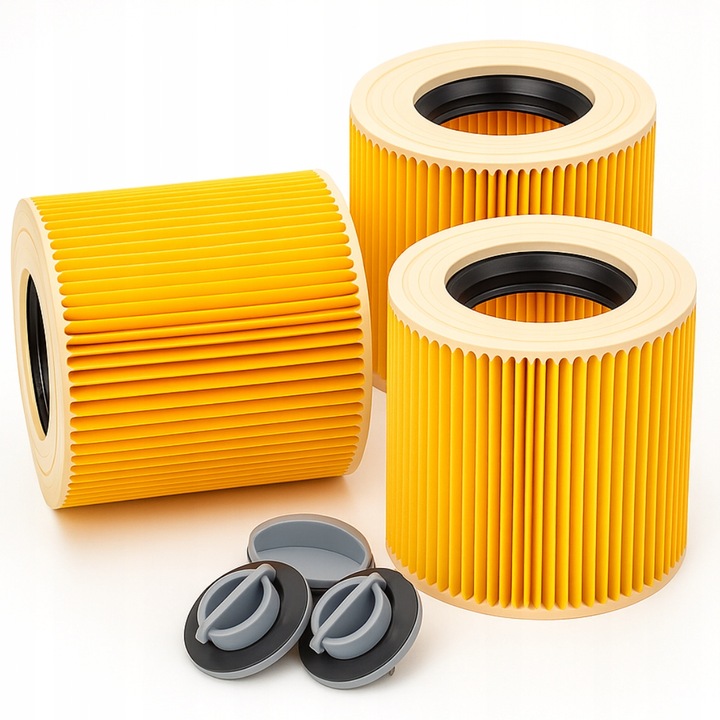 3x Filtr do odkurzacza Karcher Papierowy Harmonijkowy filtr zamiennik
