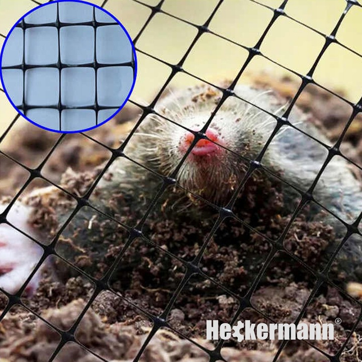 SIATKA NA KRETY 2x200m 30g/m2 POD TRAWNIK PRZECIW KRETOM NORNICE 100x