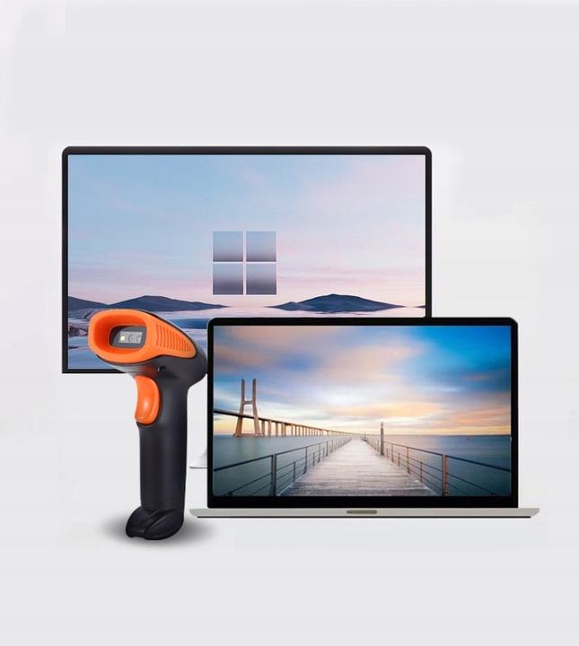 Czytnik Skaner Kodów Kreskowych i QR USB BEZPRZEWODOWY 1D 2D WiFi Zenwire