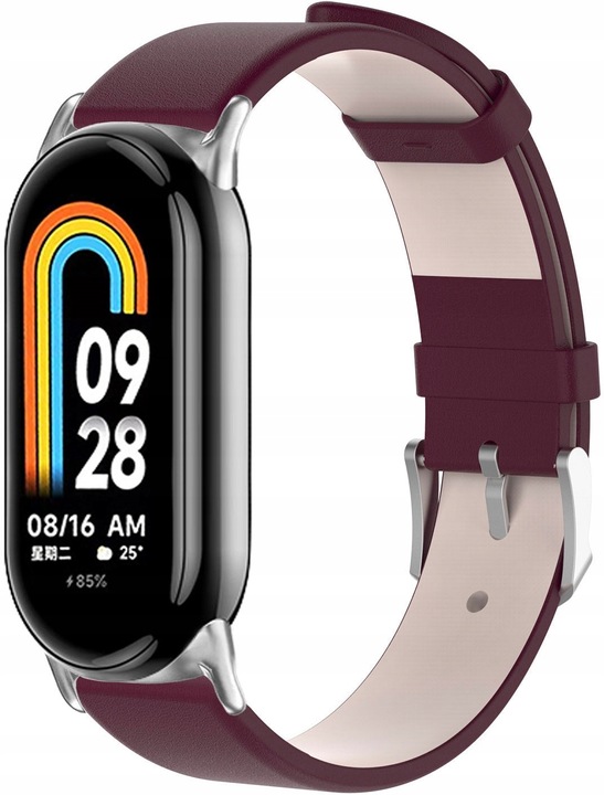 PASEK SKÓRZANY OPASKA BRANSOLETA DO SMARTBANDA XIAOMI MI BAND 8 9 5 KOLORÓW